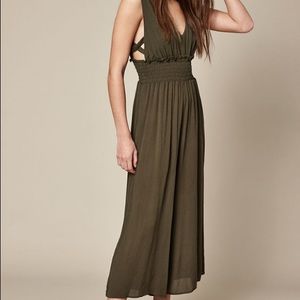 LA Hearts Smocked Waist Jumpsuit